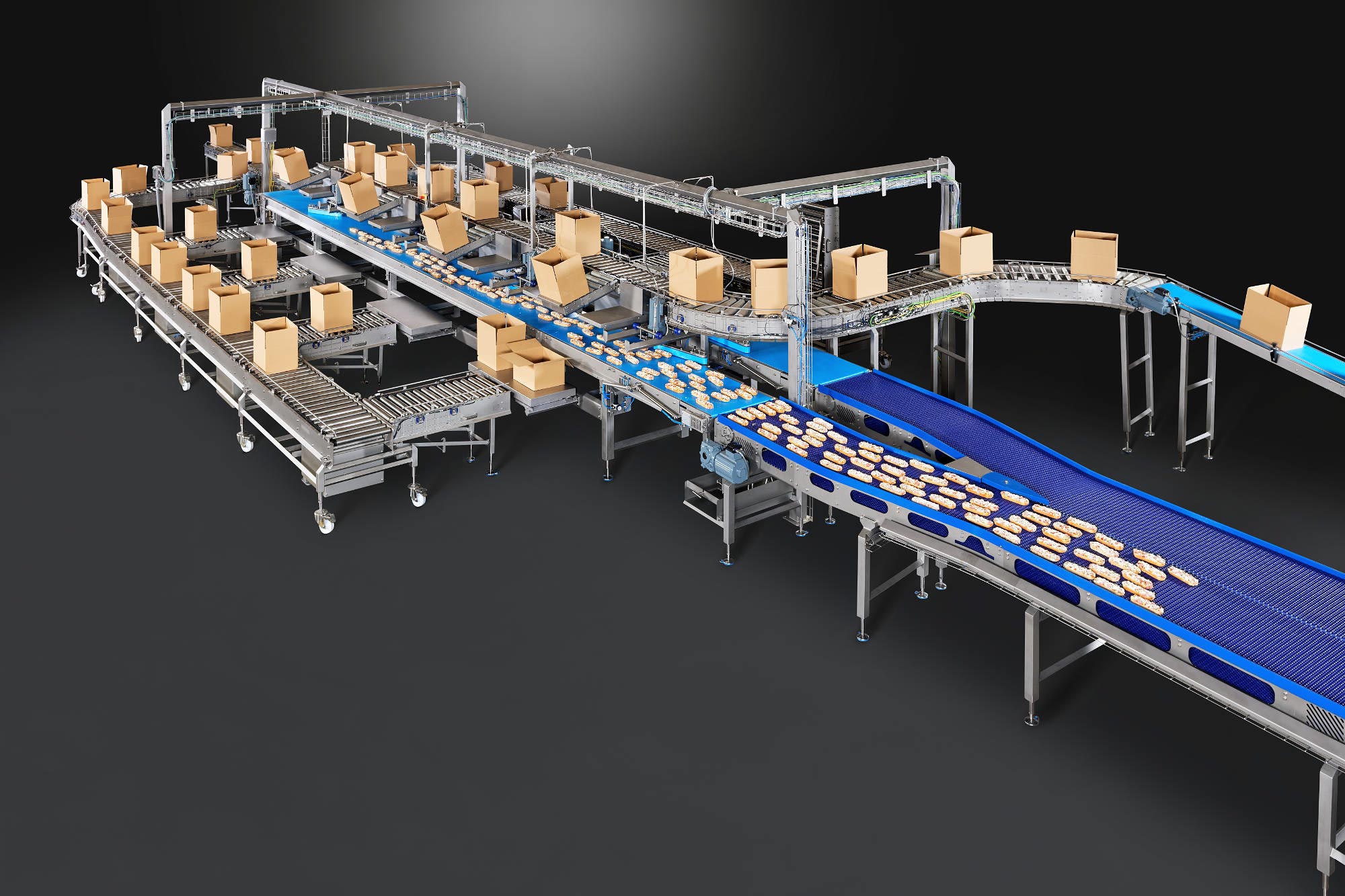 Hygienic packing table