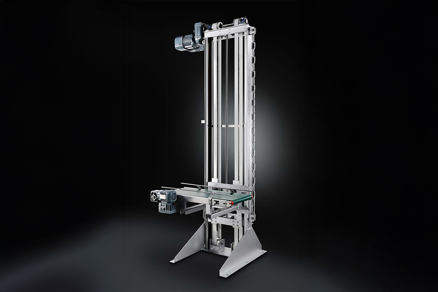 Toothed belt lifting unit
